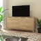 Flash Furniture Hatfield 60 Inch 4 Door Storage Buffet Sideboard, TV Stand for up to 64 TV's, Light Natural EM-0372-LTNAT-GG - alternate 1